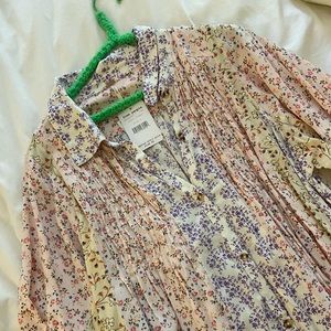 Free People Floral Dress, Size L, NWT